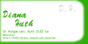 diana huth business card